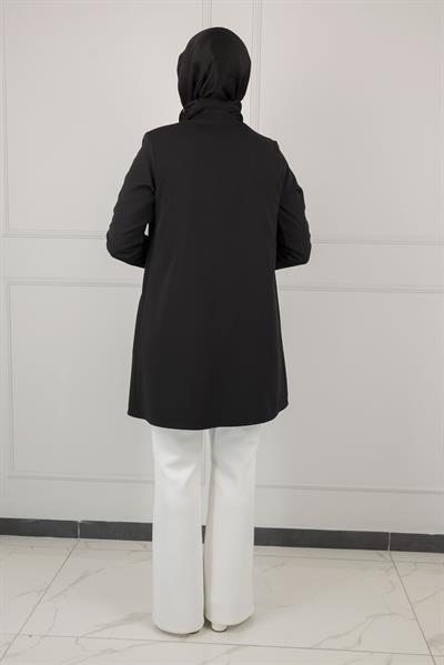 OTW5180 OTTOMAN ASTARSIZ BLAZER CEKET Siyah