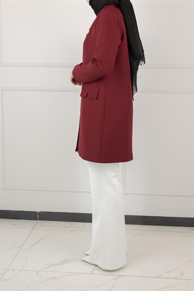 OTW5180 OTTOMAN ASTARSIZ BLAZER CEKET Bordo