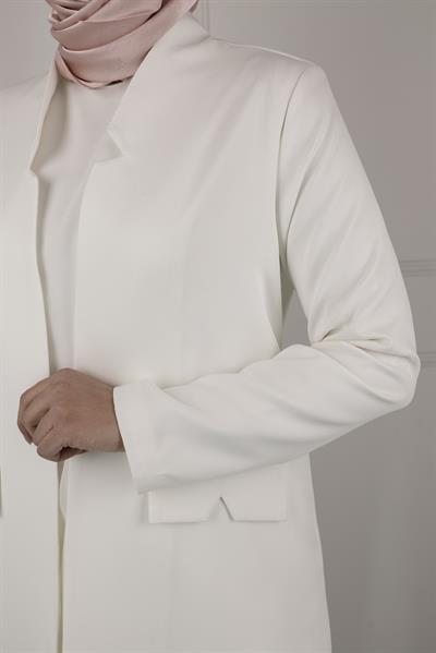 OTW5180 OTTOMAN ASTARSIZ BLAZER CEKET Ekru