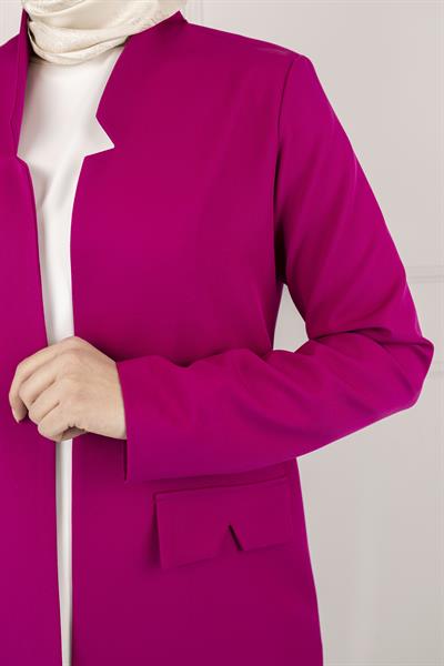 OTW5180 OTTOMAN ASTARSIZ BLAZER CEKET Fuşya