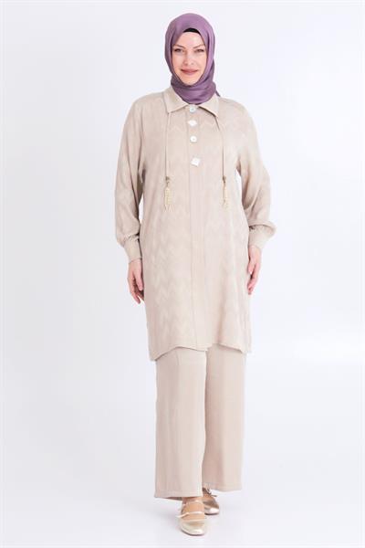 Pantolonlu Takım Bej OTW35117