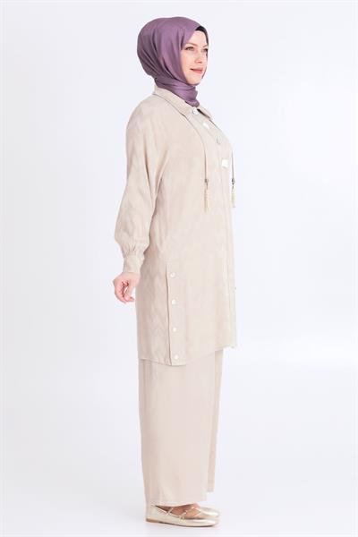 Pantolonlu Takım Bej OTW35117