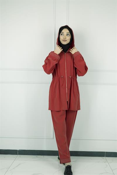 Pantolonlu Takım Kırmızı OTW8490
