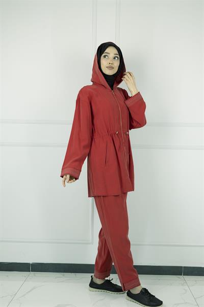 Pantolonlu Takım Kırmızı OTW8490