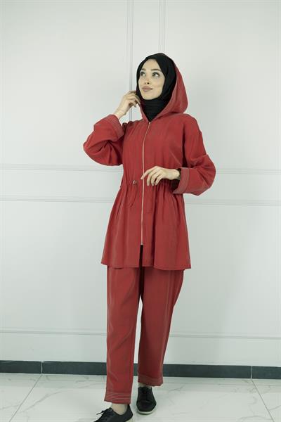 Pantolonlu Takım Kırmızı OTW8490