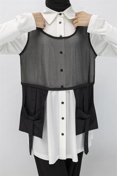 Pantolonlu Takım Krem OTW42857