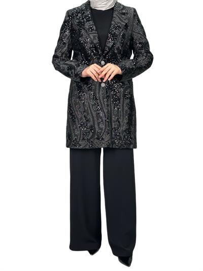 Pantolonlu Takım Siyah OTW70514