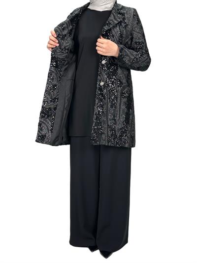 Pantolonlu Takım Siyah OTW70514