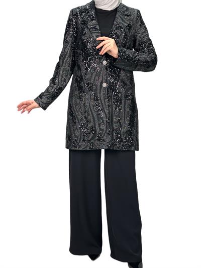 Pantolonlu Takım Siyah OTW70514