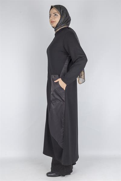 Paraşüt Detaylı Fermuarlı Oysho Kap Siyah OTW316