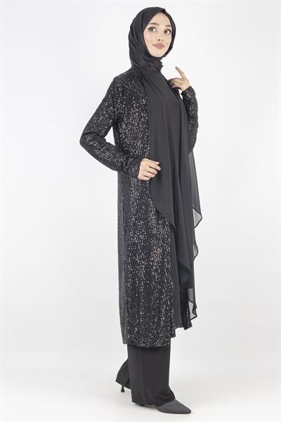 Pul Payetli Takım Siyah OTW5206