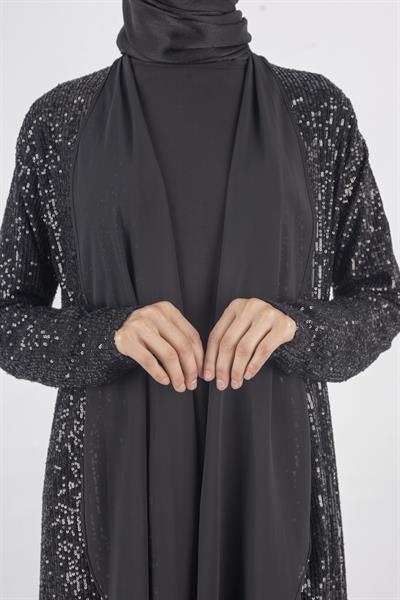 Pul Payetli Takım Siyah OTW5206