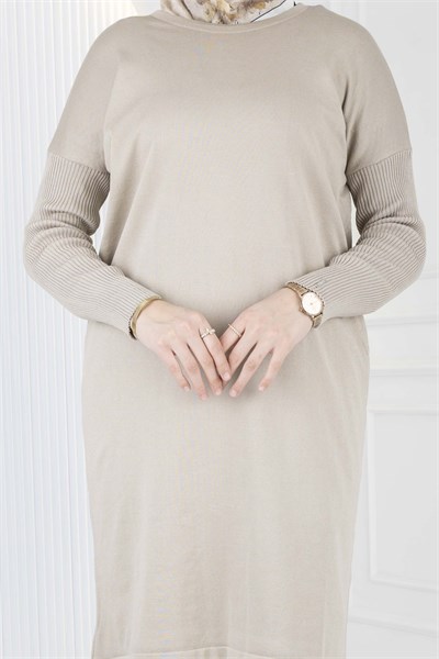 Rayon Kollu Merserize Tunik Bej OTW118