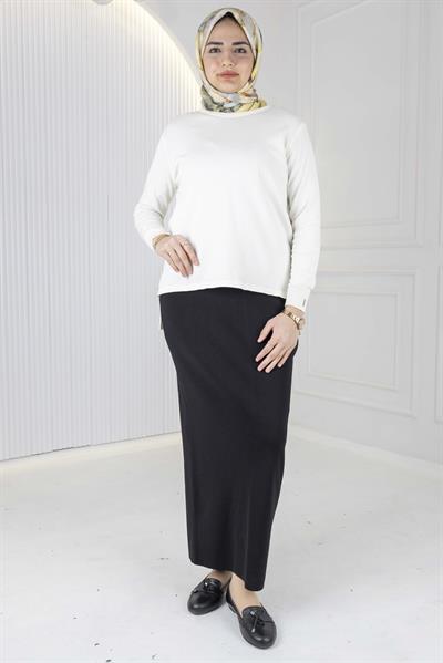 Rayonsuz Merserize Triko Tunik Ekru OTW122