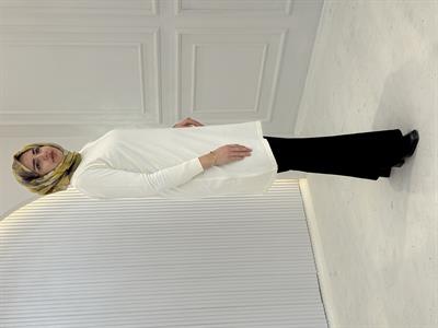 Rayonsuz Merserize Triko Tunik Ekru OTW118