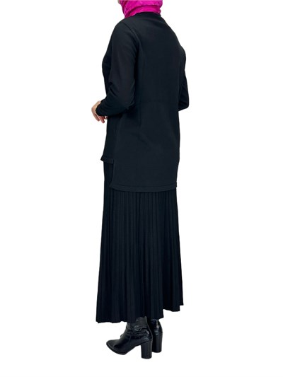 Rayonsuz Merserize Triko Tunik Siyah OTW122