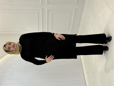 Rayonsuz Merserize Triko Tunik Siyah OTW118