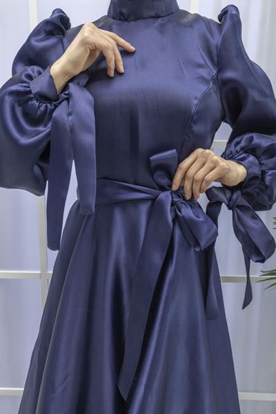 SADE ŞIK ABİYE ELBİSE Lacivert OTW5103