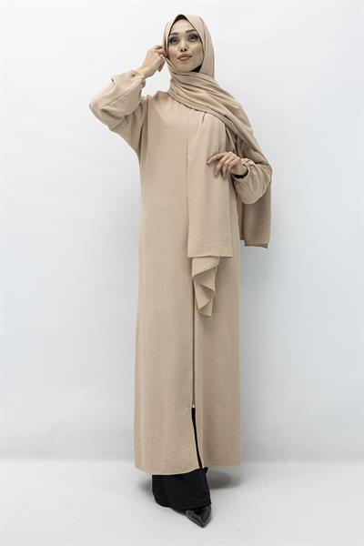 ŞALI İLE BİRLEŞİK NAMAZ FERACESİ Bej OTW2370