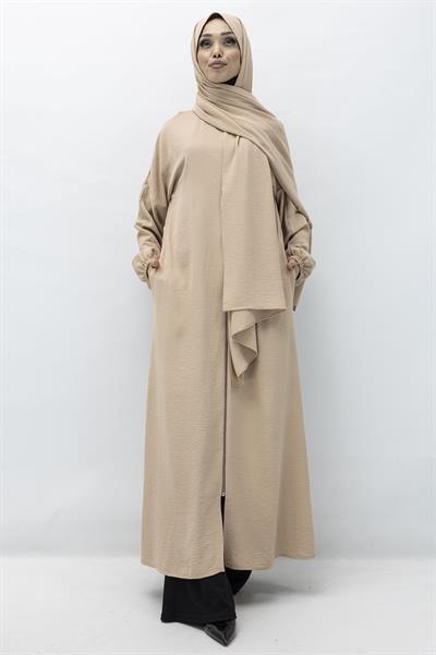 ŞALI İLE BİRLEŞİK NAMAZ FERACESİ Bej OTW2370
