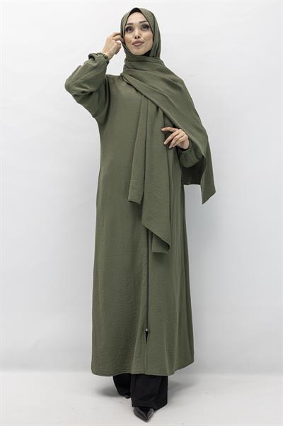 ŞALI İLE BİRLEŞİK NAMAZ FERACESİ Yeşil OTW2370