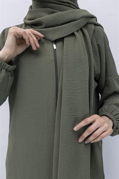 ŞALI İLE BİRLEŞİK NAMAZ FERACESİ Yeşil OTW2370