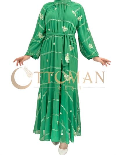 Şifon Elbise Çağla OTW6089