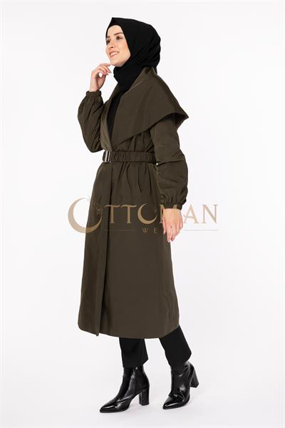 Su İtici Trençkot Haki OTW1031