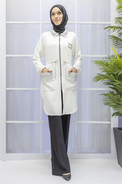 TAŞ DETAYLI SPOR KAP Ekru OTW6191