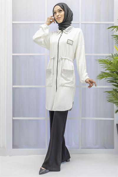 TAŞ DETAYLI SPOR KAP Ekru OTW6191