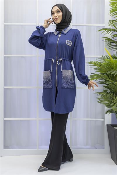 TAŞ DETAYLI SPOR KAP Lacivert OTW6191