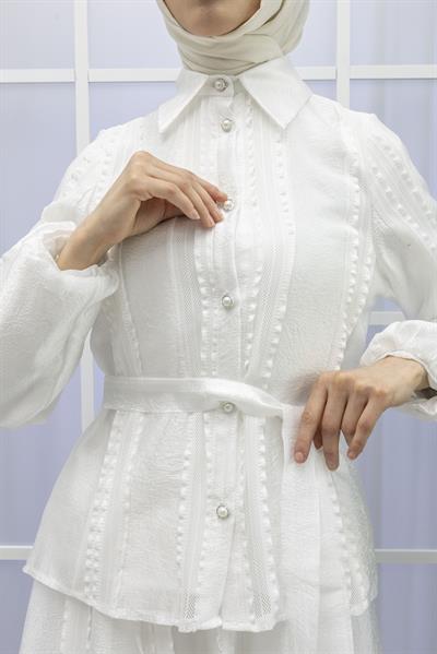 TASARIM ETEKLİ TAKIM Ekru OTW717