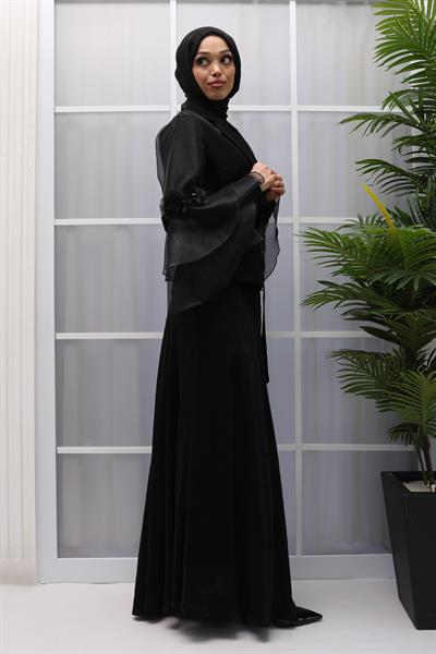 TASARIM ETEKLİ TAKIM Siyah OTW44907