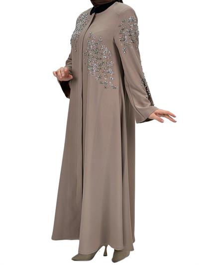 Taşlı Ferace Vizon OTW36221