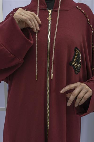 TAŞLI İKİ İPLİK PENYE SPOR KAP Bordo OTW6190