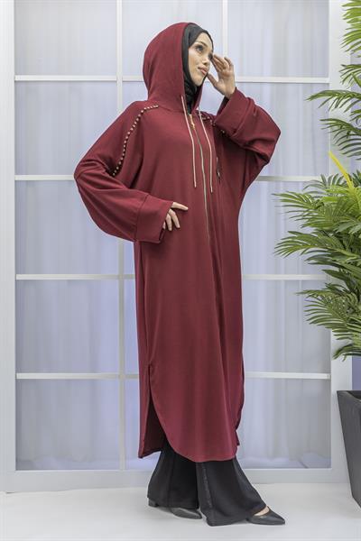 TAŞLI İKİ İPLİK PENYE SPOR KAP Bordo OTW6190