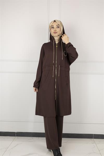 TAŞLI OYSHO TAKIM Kahve OTW6512