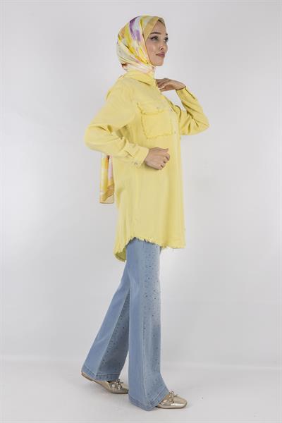 Tensel Kot Gömlek Sarı OTW7309