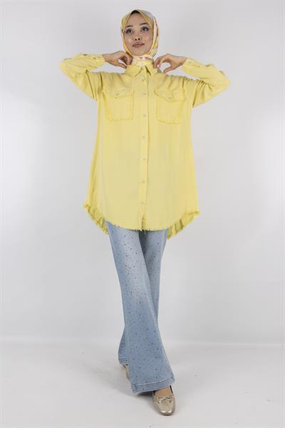 Tensel Kot Gömlek Sarı OTW7309