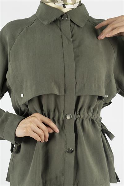 Tensel Kumaş Spor Etekli Takım Haki OTW2627