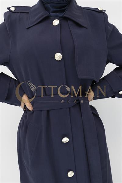 TENSEL TRENCHCOAT Lacivert OTW36281