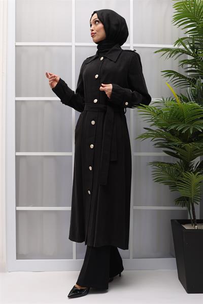 TENSEL TRENCHCOAT Siyah OTW36281