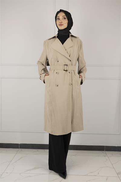 TENSEL YAZLIK TRENCHCOAT Bej OTW44406
