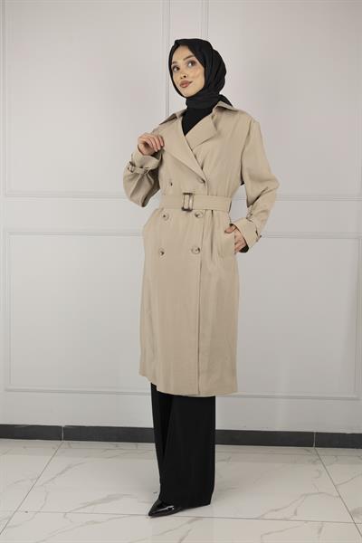 TENSEL YAZLIK TRENCHCOAT Bej OTW44406