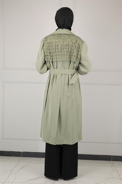 TENSEL YAZLIK TRENCHCOAT Yeşil OTW44406