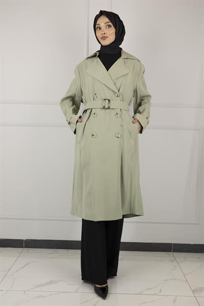 TENSEL YAZLIK TRENCHCOAT Yeşil OTW44406