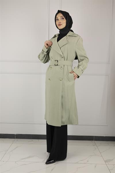 TENSEL YAZLIK TRENCHCOAT Yeşil OTW44406