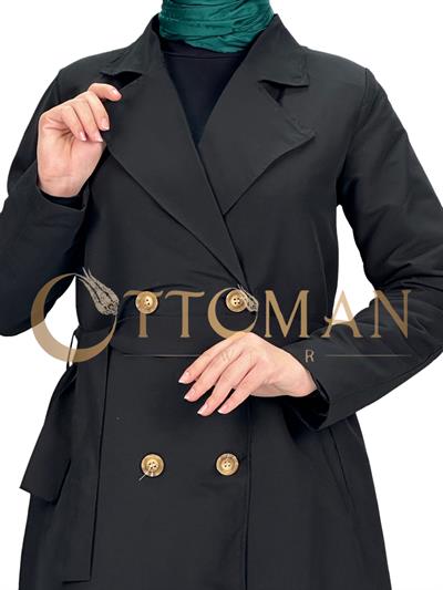 Trençkot Siyah OTW3020