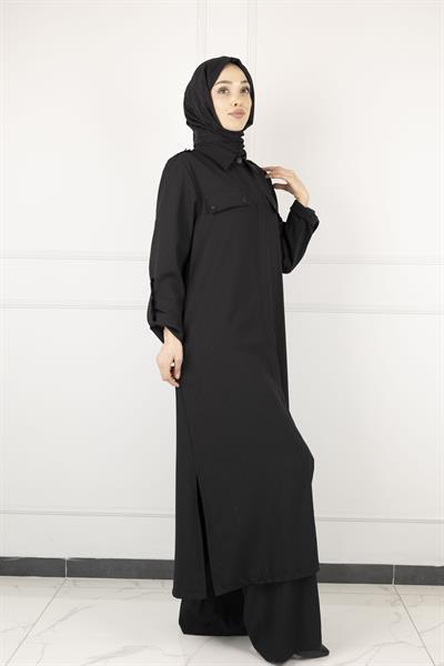 UZUN GÖMLEKLİ TAKIM Siyah OTW2092