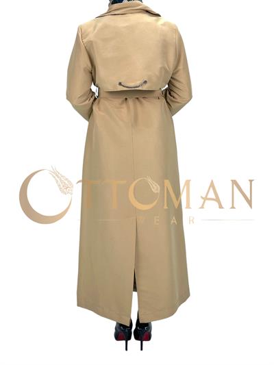 Uzun Trençkot Camel OTW3012